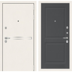 Входная металлическая дверь МДФ - Белый МДФ внутри АСДБ-008
