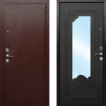 Металлическая дверь Порошок- МДФ с зеркалом -1 АСДД-119