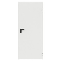 Дверь противопожарная металлическая ДПР-АСД-01/60К сплошная, угловая коробка (850х2075), правая, RAL9016